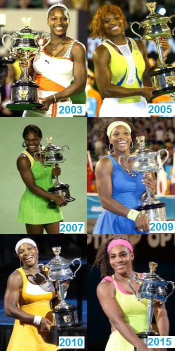 Serena Australian Trophies